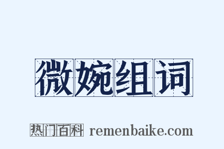 微婉组词是什么意思的图片